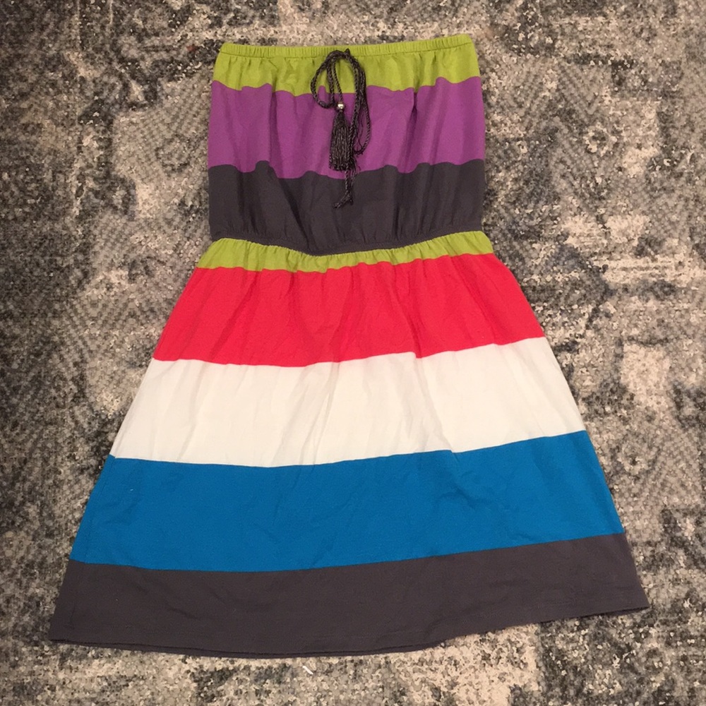 Cute striped multi colored dress